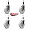 Service Caster 5'' Nylon Wheel Swivel 7/8'' Expanding Stem Caster Set, 4PK SCC-EX20S514-NYS-78-4 - alternate 4